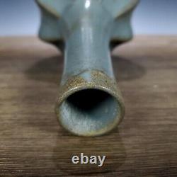 8.9 Chinese Antique Porcelain Song dynasty ru kiln cyan glaze Ice crack Vase