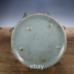 8.9 Chinese Antique Porcelain Song dynasty ru kiln cyan glaze Ice crack Vase