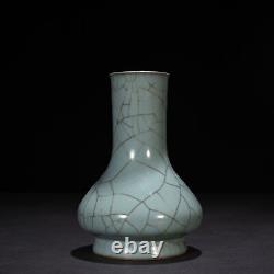 8 Antique Chinese Porcelain Song dynasty guan kiln cyan glaze Ice crack Vase