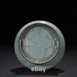 8 Antique Chinese Porcelain Song dynasty guan kiln cyan glaze Ice crack Vase