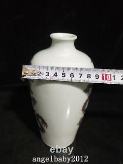 8 Chinese Old Antique Porcelain qing dynasty kangxi mark doucai dragon Vase