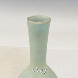 8 Chinese Porcelain song dynasty ru kiln museum mark cyan glaze Ice crack Vase