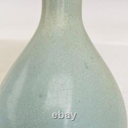 8 Chinese Porcelain song dynasty ru kiln museum mark cyan glaze Ice crack Vase