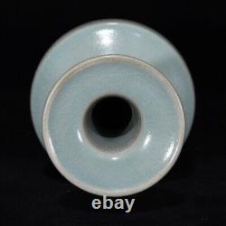 8 Old Antique Chinese Porcelain song dynasty ru kiln cyan glaze Ice crack Vase