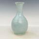 8 Old Chinese Porcelain Song Dynasty Ru Kiln Museum Mark Cyan Glaze Flower Vase
