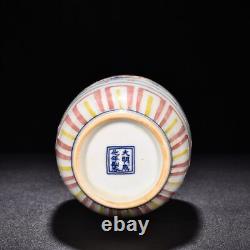 9.0 china old antique ming dynasty chenghua mark porcelain kylin pattern vase