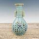 9.1 Chinese Porcelain Song Dynasty Ru Kiln Museum Mark Cyan Gilt Ice Crack Vase