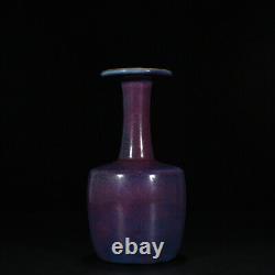 9.8 Chinese Old Antique Porcelain Song dynasty jun kiln Purple glaze Fambe Vase