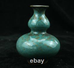 9 cm Chinese Jun Kiln Porcelain Vase Bottle Old Pottery flower vase