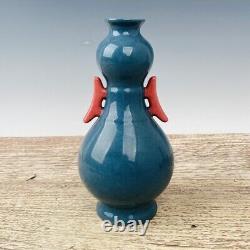 9Chinese Old Porcelain Song Dynasty Chai Kiln Two Color Vase