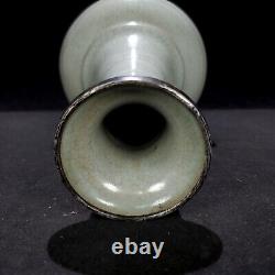 9Chinese antique porcelain Song Ru kiln YinKou bamboo joint bottle