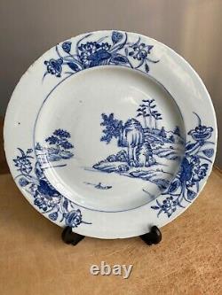 A Antique 18th c. Chinese Porcelain Plate Qianlong Period