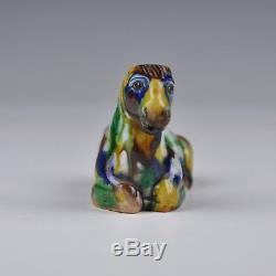 A Chinese Porcelain 18/19th Century Polychrome Horse Figure
