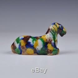 A Chinese Porcelain 18/19th Century Polychrome Horse Figure