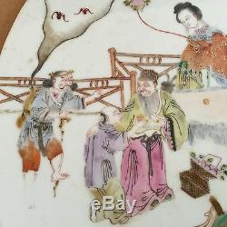A Chinese Porcelain Plaque Famille Rose