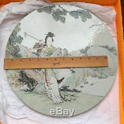 A Chinese Porcelain Plaque Qianjiang Qing Dynasty