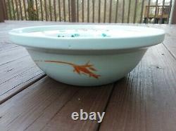 A Large Antique Chinese Qing Dynasty Famille Rose Porcelain Bowl Basin