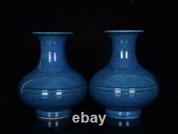 A Pair Chinese Porcelain Handmade Exquisite Vase 15207