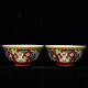 A Pair Finecollectable Art Handmade Painting Famille Rose Porcelain Flowers Bowl