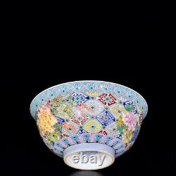 A Pair NiceCollectable Art Handmade Painting Famille Rose Porcelain Bowl