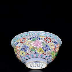 A Pair NiceCollectable Art Handmade Painting Famille Rose Porcelain Bowl