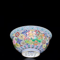 A Pair NiceCollectable Art Handmade Painting Famille Rose Porcelain Bowl