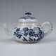 A Perfect Chinese Blue&white Porcelain Kangxi Per. Teapot With Floral Decoration