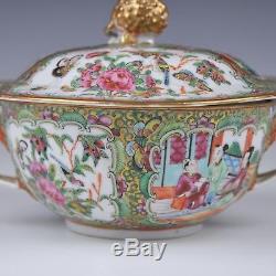 A Perfect Chinese Porcelain 19th Century Canton Famille Rose Tureen