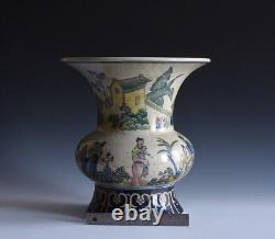 A Vintage Chinese Style Porcelain Doucai Style Vase