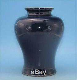 A214 Excellent Chinese Blue Glazed Bottle Porcelain Meiping Plum Vase