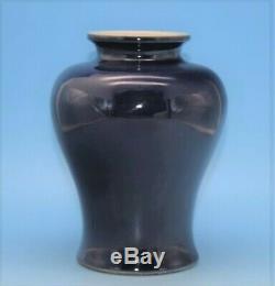 A214 Excellent Chinese Blue Glazed Bottle Porcelain Meiping Plum Vase