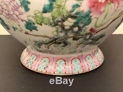 Amazing Old Chinese Republic Hongxian Period Mark Floral Porcelain Vase