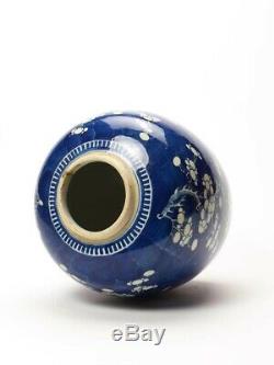 An antique Chinese blue & white porcelain jar, Kangxi period, Qing dynasty