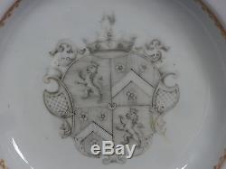 Antique 17/18C Kangxi/YongZheng Chinese export rare armorial porcelain plate 9