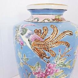Antique 1861-1874 Chinese Tongzhi Period Large 13 Multicolor Art Porcelain Vase