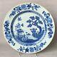 Antique 18th C Chinese Export Blue And White Porcelain Plate Charger Qianlong
