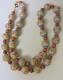 Antique 19c Chinese Porcelain Hand Painted Beaded Necklace Rare