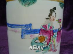 Antique 19C Tongzhi Chinese famille rose porcelain box 8 immortal 5