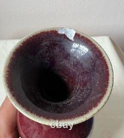 Antique Chinese Blood Red Porcelain Vase. Qing Kangxi Period