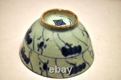 Antique Chinese Blue And White Porcelain Bowls From The Ship Wrecked Tek SingA0