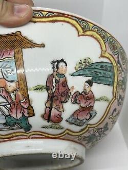 Antique Chinese Bowl Porcelain Glaze Republic Period 10