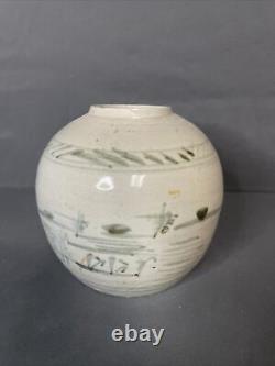Antique Chinese Ceramic Porcelain Vases Ginger Jar Lot Of 3