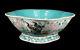 Antique Chinese Famille Rose Porcelain Footed Lobed Bowl 6 Character Mark China