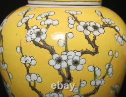 Antique Chinese Famille Rose Pot With plum blossom
