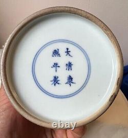 Antique Chinese Fine Porcelain Vase. Qing Kangxi Mark