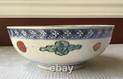 Antique Chinese Handmade & Hand Painted Porcelain Bowl