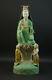 Antique Chinese Kangxi Sancai Glaze Biscuit Porcelain Guanyin And Child Figurine