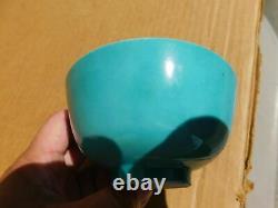 Antique Chinese Mono Light Blue White Porcelain Decorative Bowl 4-1/2