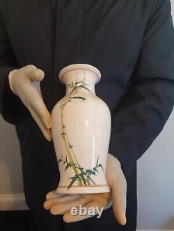 Antique Chinese Porcelain Bamboo Vase