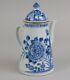 Antique Chinese Porcelain Blue & White Teapot, 18th Century Qianlong Period